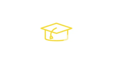 EDUCATION hand draw icon design isolated on dark background. Go to school Stockbeeldmateriaal 153793538