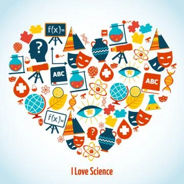 Education heart concept Stockillustratie