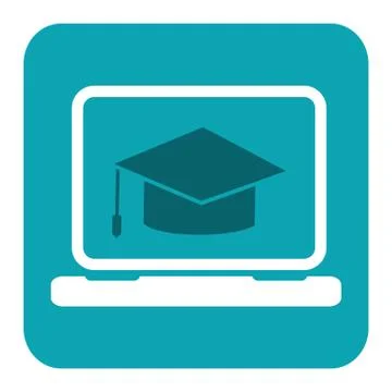 Education icon. Flat vector illustration for e-learning and online education. Stock Illustration