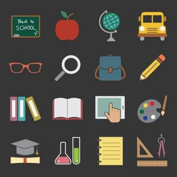 Education icon Stock Illustration
