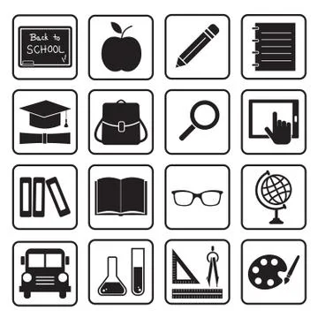 Education icon Stock Illustration