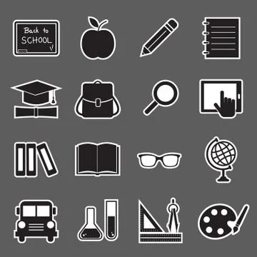 Education icon Stock Illustration