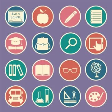 Education icon Stock Illustration