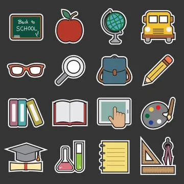 Education icon Stock Illustration