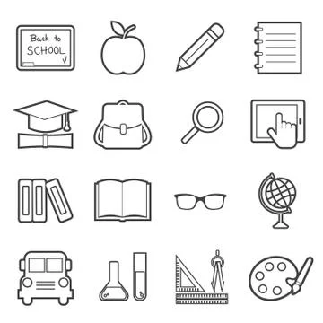 Education icon Stock Illustration