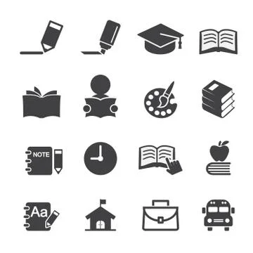 Education icon Illustrazione stock