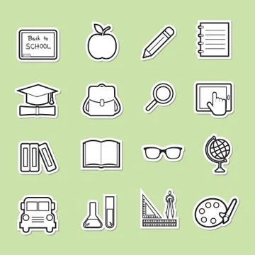 Education icon Stock Illustration