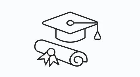 Education icon. Illustrazione stock