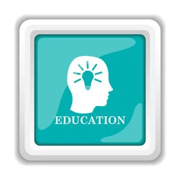 Education icon. Internet button on white background.. Stock Illustration