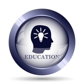 Education icon. Internet button on white background.. Stock Illustration