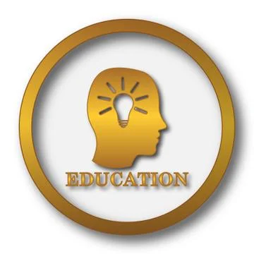 Education icon. Internet button on white background.. Stock Illustration