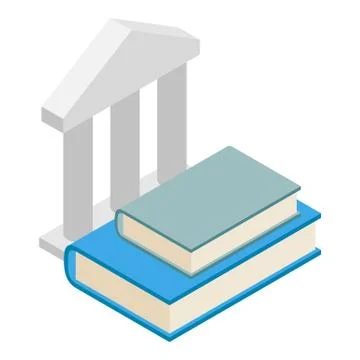 Education icon, isometric style Stock Illustration