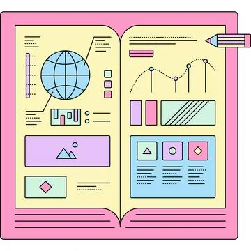 Education icon school book vector science design Stock Illustration