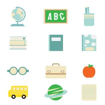 The education icon for school or study concept Stock Illustration
