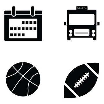 Education icon set Stock Illustration