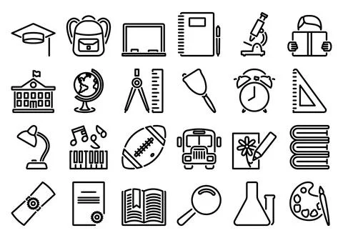 Education Icon Set イラスト素材