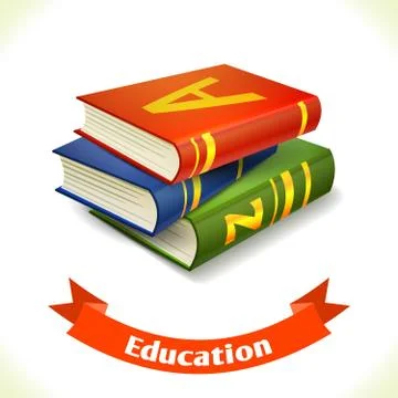 Education icon textbook Ilustración de archivo