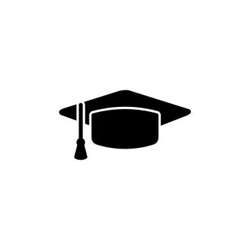 Education icon vector. graduation cap icon vector Stock Illustration