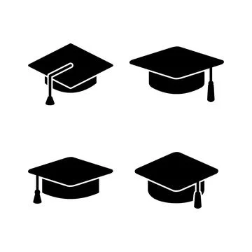 Education icon vector. graduation cap icon vector Stock Illustration