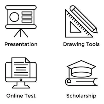 Education Icons Bundle イラスト素材