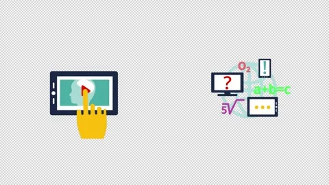 Education Icons Pack Motion Graphics Stock Footage 248120895