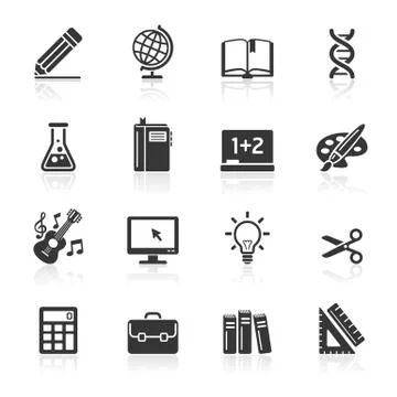 Education Icons set 1. Vector Illustration. More icons in my portfolio. Stock-Illustration