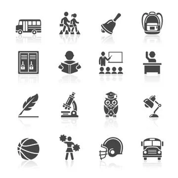Education Icons set 3. Vector Illustration. More icons in my portfolio. Stock Illustration