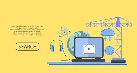 Education infographic. Flat vector illustration for e-learning and online edu Stock Illustration