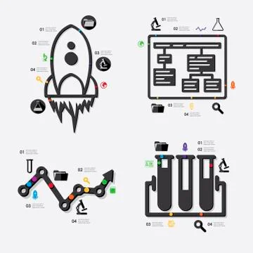 Education infographic Stock Illustration
