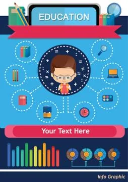 Education Infographic Stock Illustration