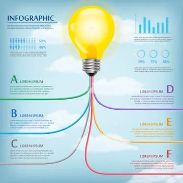 Education infographic template Stock Illustration