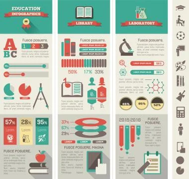 Education Infographics. Stock Illustration