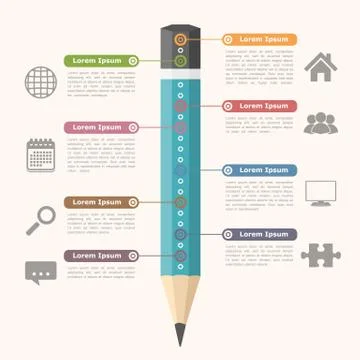 Education Infographics Stock Illustration