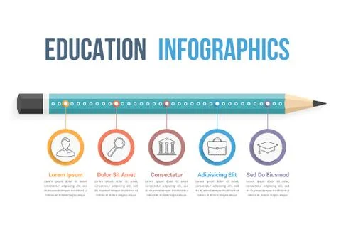 Education Infographics Stock Illustration