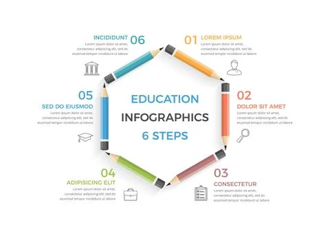 Education Infographics Stock Illustration