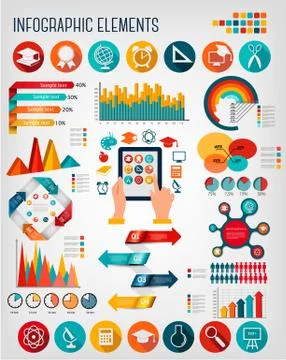 Education infographics. vector. Stock Illustration