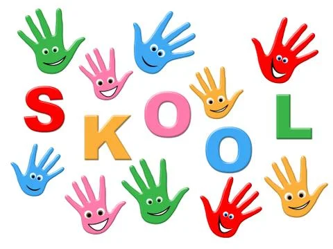 Education kids representing train educated and youngsters Stock Illustration
