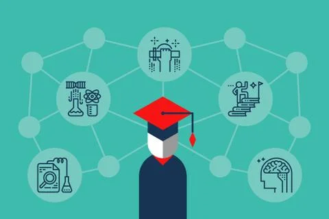 Education Knowledge Illustration Stock Illustration