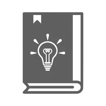 Education, knowledge, learning icon. Gray vector graphics. Stock-Illustration