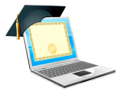 Education laptop concept イラスト素材
