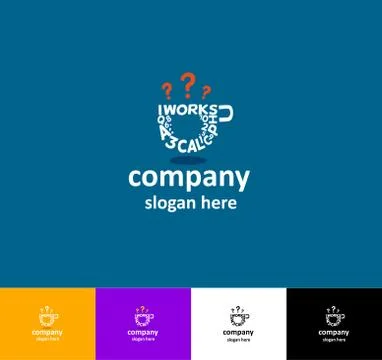 Education Learn Cup Logo Illustrazione stock