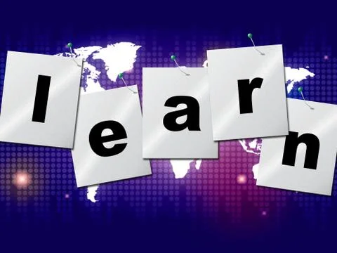 Education learn showing learning college and train Illustrazione stock
