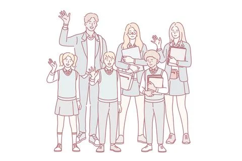 Education, learning and knowledge concept Stock Illustration