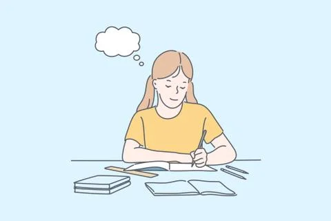 Education, learning, school concept Stock Illustration