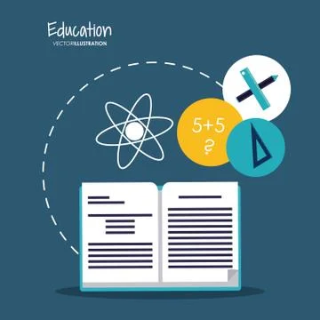 Education learning school design Stock Illustration