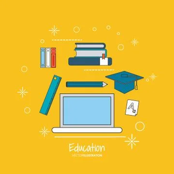 Education learning school design Stock Illustration