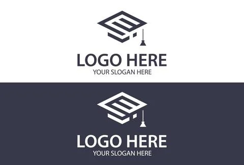 Education Letter E Logo Template. modern education logo series.	 Illustrazione stock