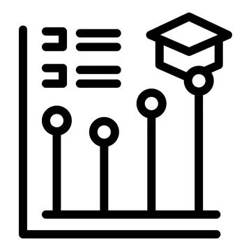 Education level increasing showing progress chart 스톡 일러스트