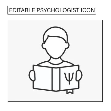 Education line icon Stock Illustration