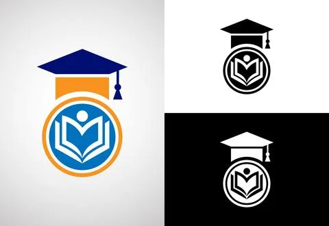 Education logo design vector template, Education and graduation logo vector.. Stock Illustration